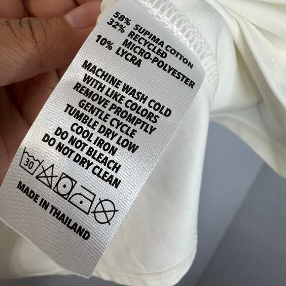 Buki + CINQO Crew Neck T-Shirt Bundle x2 Cotton White Blue Men's M Essential - Picture 4 of 14